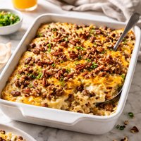 Sausage Grits Pecan Casserole