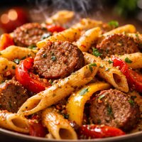Sausage Penne and Peppers