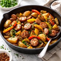 Sausage Pepper and Potato Skillet
