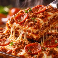 Sausage Pepperoni Lasagna