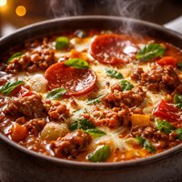 Sausage Pizza Soup