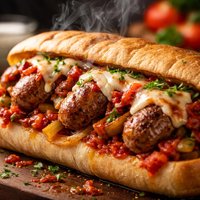 Sausage Sandwich Italian Style