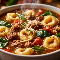 Sausage Soup with Tortellini