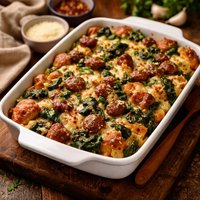 Sausage Spinach Bake
