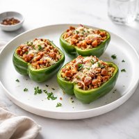 Sausage Stuffed Green Bell Peppers