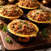 Sausage Stuffed Squash
