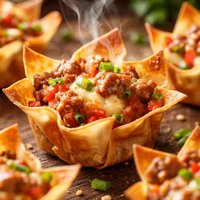 Sausage Wonton Stars