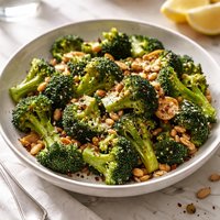 Sauted Broccoli with Garlic and Pine Nuts