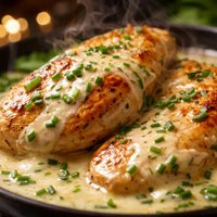 Sauted Chicken Breasts with Creamy Chive Sauce