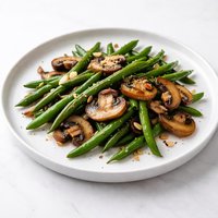 Sauted Green Beans with Mushrooms