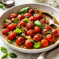 Sauteed Cherry Tomatoes with Mediterranean Herbs
