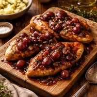 Sauteed Chicken Breasts with Grape Sauce