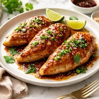 Sauteed Chicken Breasts with Soy Glaze