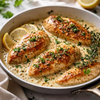 Sauteed Chicken in Mustard Cream Sauce