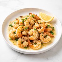Sauteed Shrimp with Garlic and White Wine