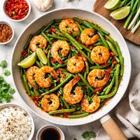 Sauteed Shrimp with Long Beans