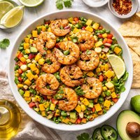 Sauteed Shrimp with Mango Salsa
