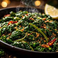 Sauteed Spinach with Indian Spices