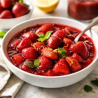 Sauteed Strawberry Dessert Topping