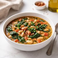 Savory Bean and Spinach Soup Crock Pot