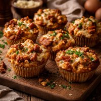 Savory Bread Pudding Cupcakes