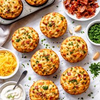 Savory Cheese Muffins with Bacon and Chives