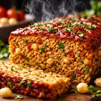 Savory Garbanzo Bean Meat Loaf Chickpea