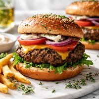 Savory Herb Marinated Burgers