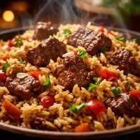 Savory Meat and Rice Pilaf