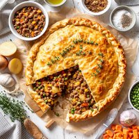 Savory Meat Potato Pie