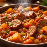 Savory Sausage and Sweet Potato Stew
