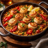 Scallop and Chile Paella