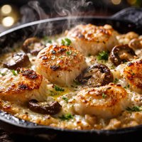 Scallop and Mushroom Gratin