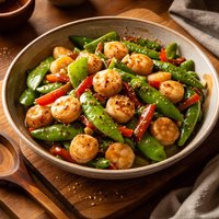 Scallop and Snow Pea Stir Fry