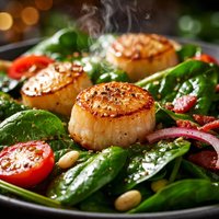 Scallop and Spinach Salad
