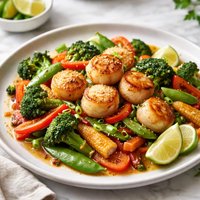 Scallop and Veggies Stir Fry