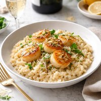 Scallop Risotto with Champagne