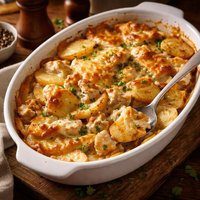 Scalloped Chicken and Potatoes