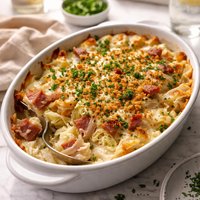 Scalloped Ham and Cabbage
