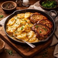Scalloped Potatoes and Chops