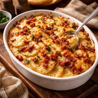 Scalloped Potatoes with Canadian Bacon