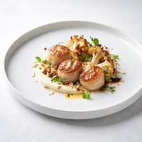 Scallops and Cauliflower