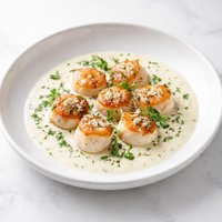 Scallops in Pernod and Cream