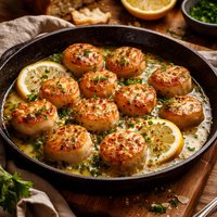 Scallops in White Wine