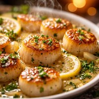 Scallops in Wine Sauce