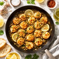 Scallops Sauted with Garlic