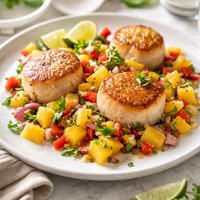 Scallops with Fruit Salsa