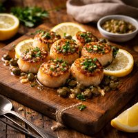Scallops with Lemon and Capers