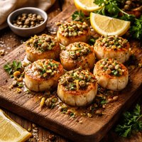 Scallops with Lemon Capers