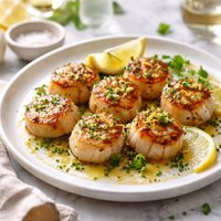 Scallops with Lemon Chive Sauce
